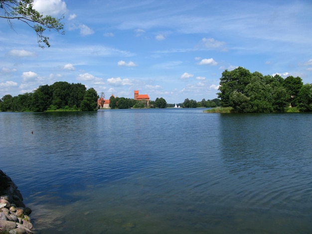 The medieval castle of Trakai Lithuania