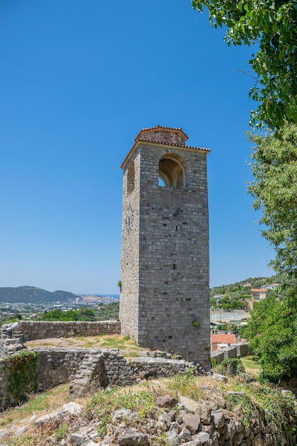 The medieval chapel is located in the castle among the mountains