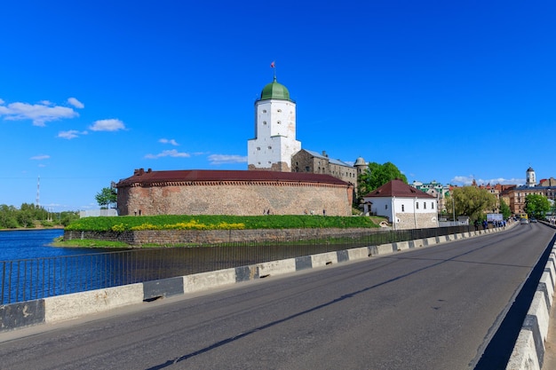 Medieval fortress in Vyborg Castle in the city center