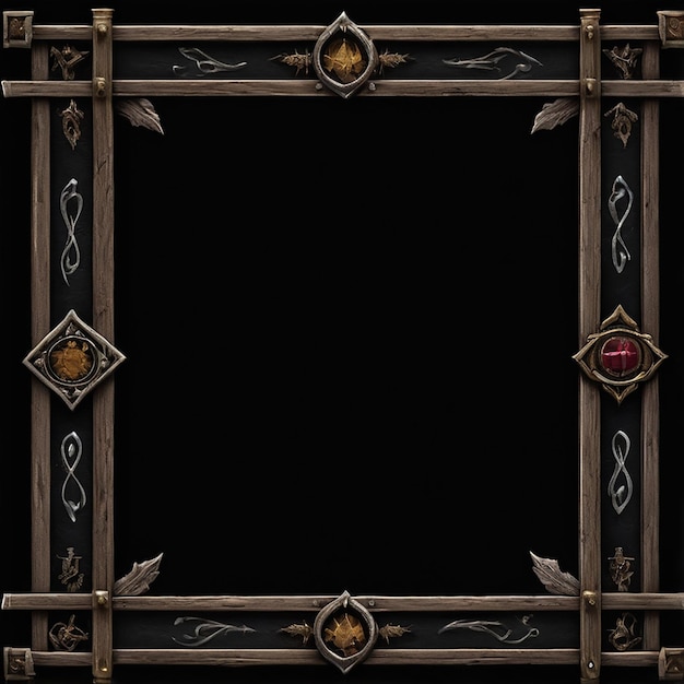 Photo medieval gui frame