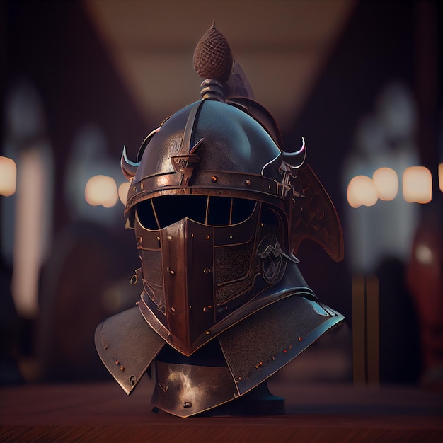 medieval knight helmet