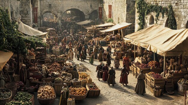 Medieval Market Magic Artistic Photography of France