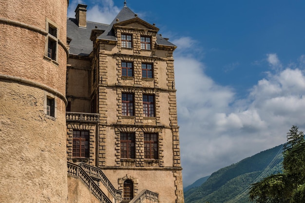 Medieval Palace Chateau de Vizille in Alps