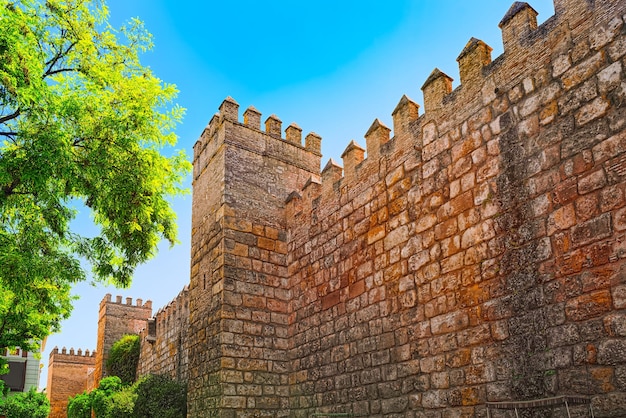 Medieval residence of Spanish kings- Royal Alcazar of Seville. S