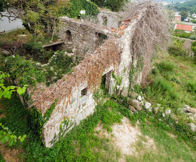 Medieval settlement destroyed by earthquake 1979 Sutomore Montenegro