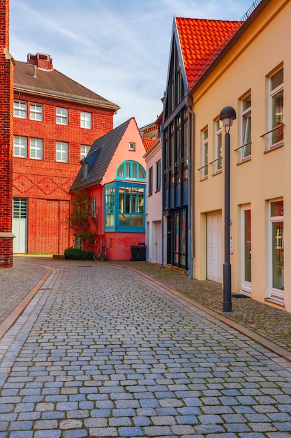 Medieval street Schnoor in Bremen, Germany