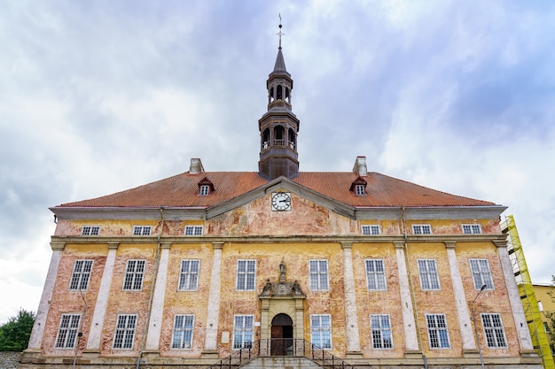 Medieval town hall of the city of Narva in Estonia.