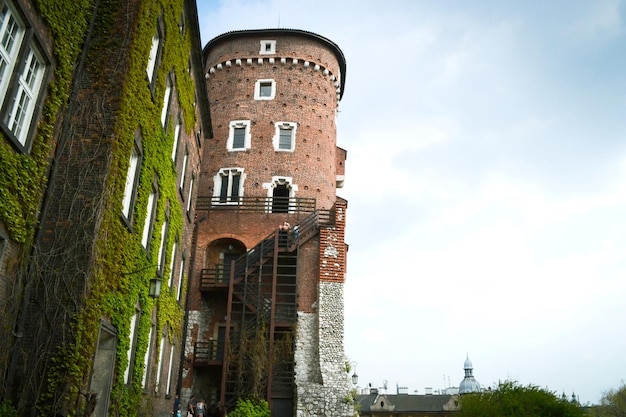 Medieval Wawel castle complex on Wawel in Krakow