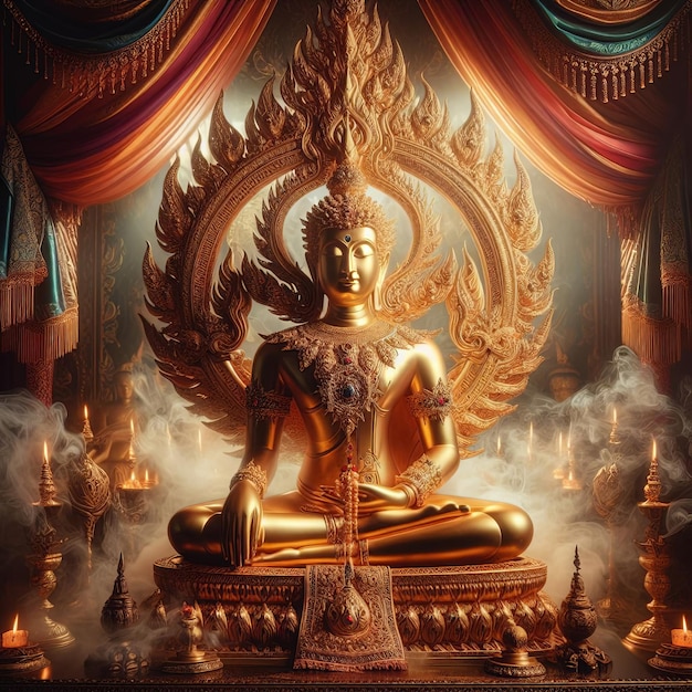 Meditating Buddha Statue