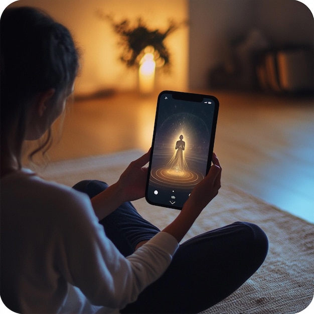 A meditation app with calming visuals and intuitive navigation