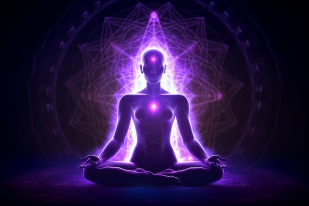 Meditation pose spiritual Generate Ai