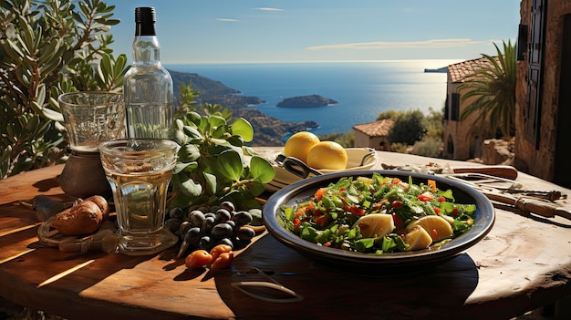 Mediterranean Feast by the Sea