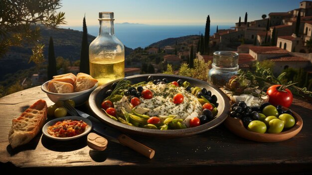 Mediterranean Feast with Ocean View