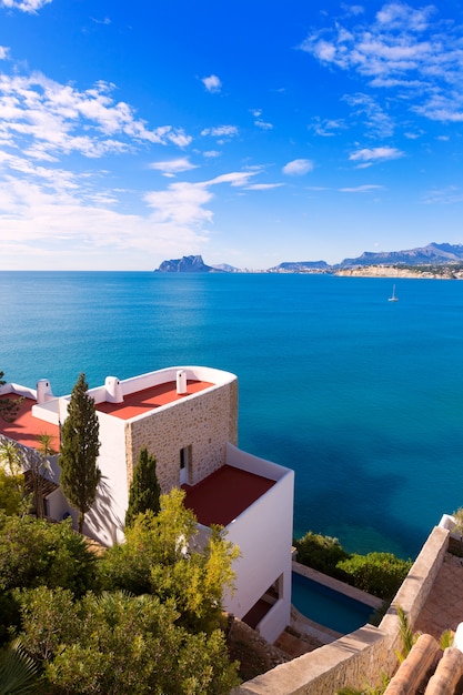 Mediterranean houses in Moraira Teulada at Alicante