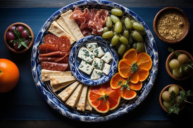 Photo mediterranean mosaic tapas masterpieces