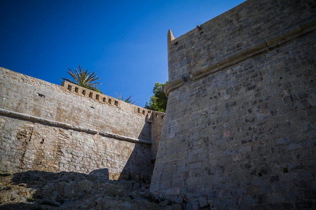 mediterranean scene, peniscola city located in spain