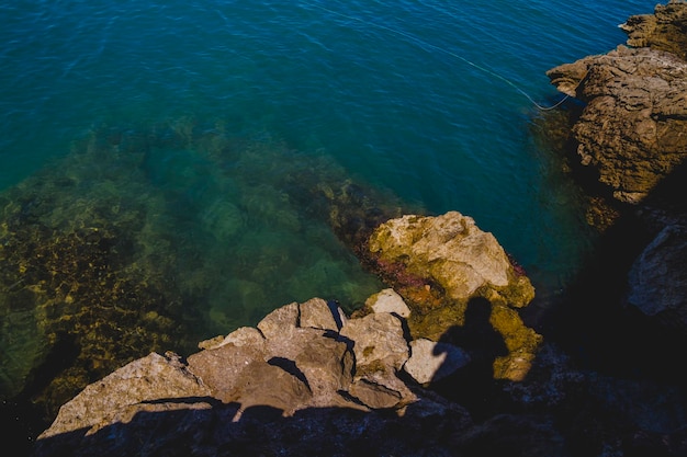 mediterranean scene, peniscola city located in spain