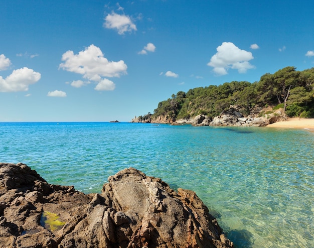 Mediterranean sea rocky coast Spain