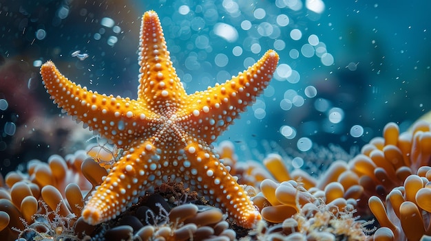 Mediterranean sea star underwater photo the most beautiful