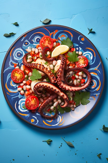 Mediterranean Summer Seafood Savory Delights by the Seaside