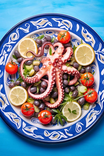 Mediterranean Summer Seafood Savory Delights by the Seaside