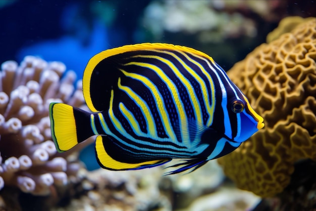 Meet the Zebra Surgeonfish The Colorful Clown Tang Fish Acanthurus lineatus