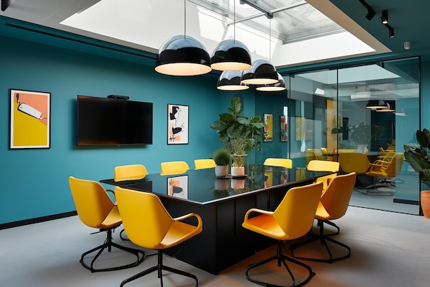 Meeting rooms are original and imaginative