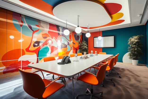 Meeting rooms are original and imaginative