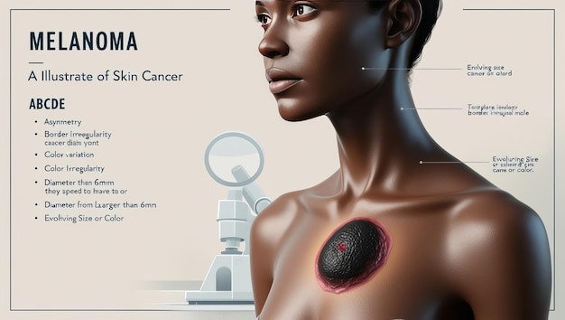 Photo melanoma illustrations for medical and educational use highquality assets by freepik