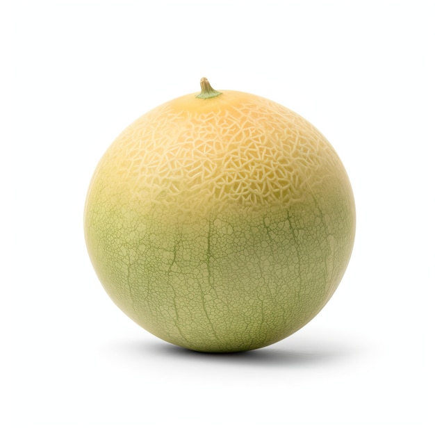 A melon with a light green pattern on it