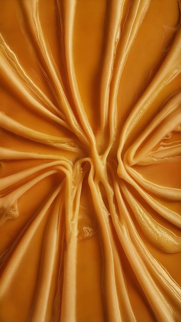 Photo melted cheese top view full length isolate on trasparency background png