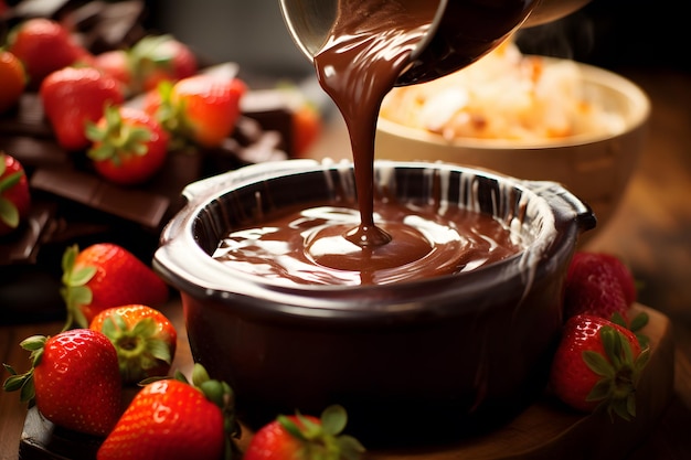 Melted Chocolate Fondue