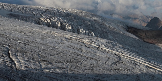 Melting glaciers amid global warming