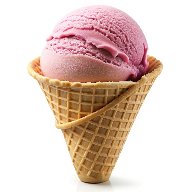 Melting ice cream cone Created with generative Ai technology