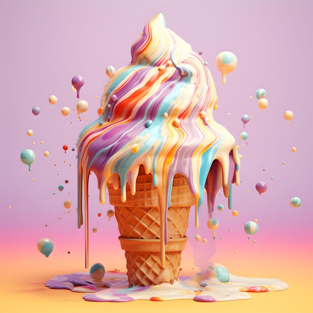 melting ice cream