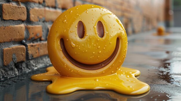 Melting Smiley Face