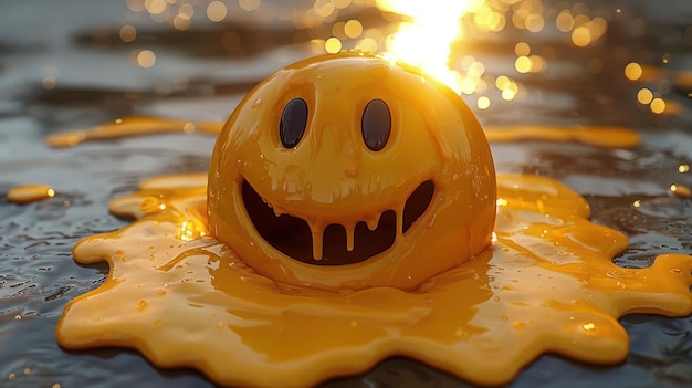 Melting Smiley Face