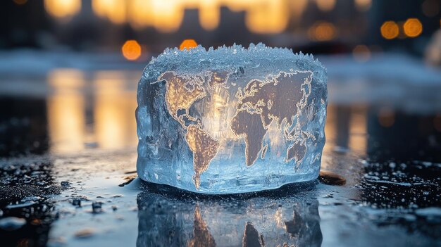 Photo melting world