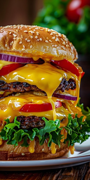 Melty Cheese Burger Delight