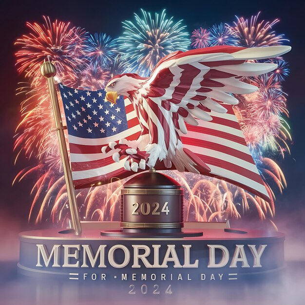 Memorial Day Celebration Design Background