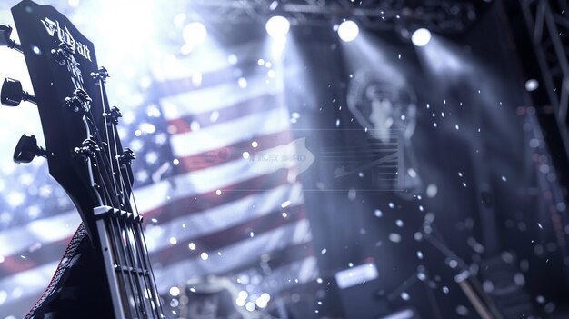 Memorial Day Tribute American Flag Silhouette