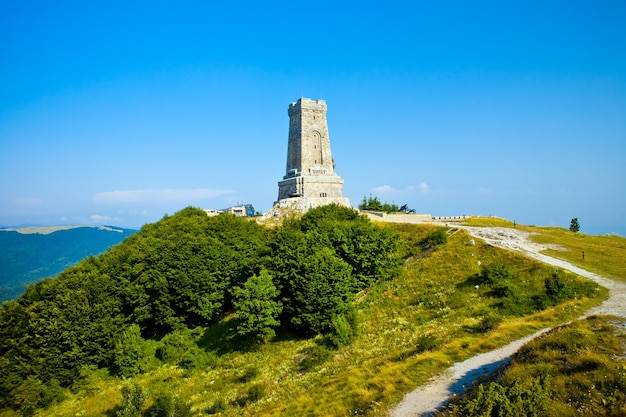 Memorial Shipka view in Bulgaria