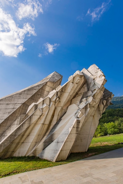 Memorial World War Two monument Kadinjaca in Serbia