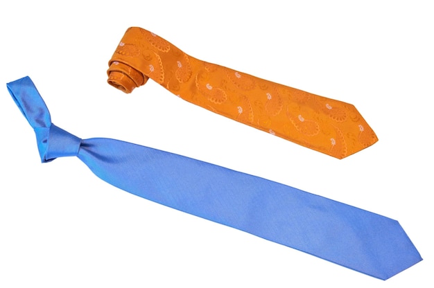 Men's tie rolled up colored clothing accessories