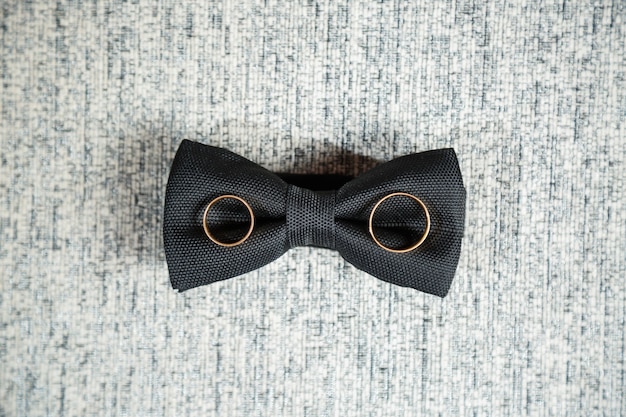 Men's wedding accessories on the wedding day