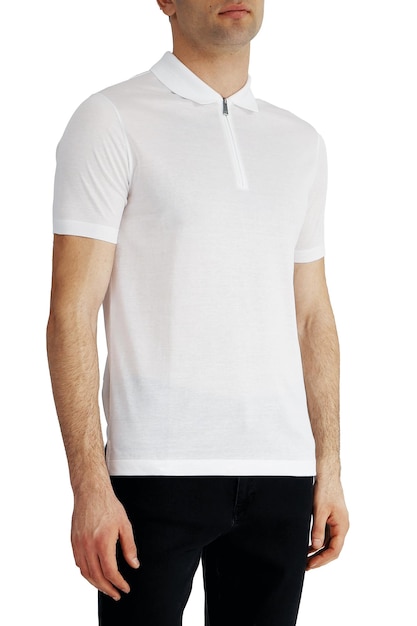 Men's white tshirts mockup Design templatemockup copy space