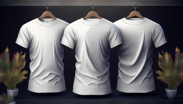 Men t shirt mockup back view