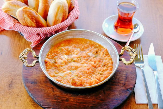 Menemen, turkish food or omlette