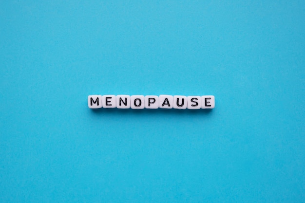 Menopause word cubes