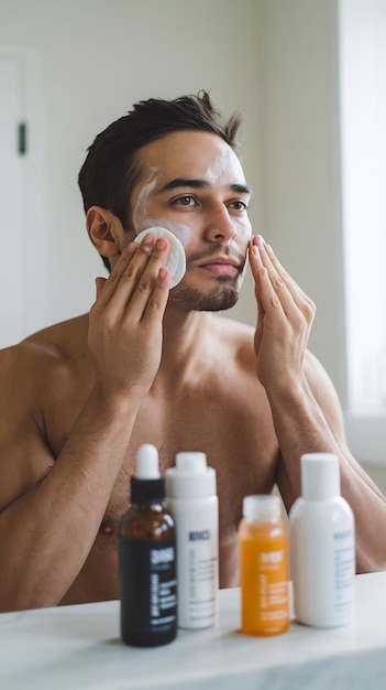 Photo mens skincare